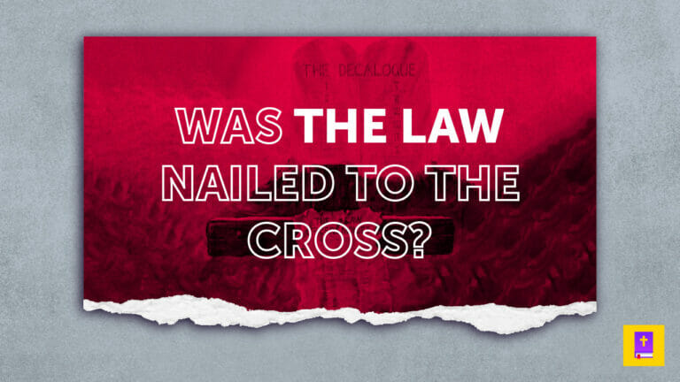 Colossians 2:14 doesn't teach any law was nailed to the cross